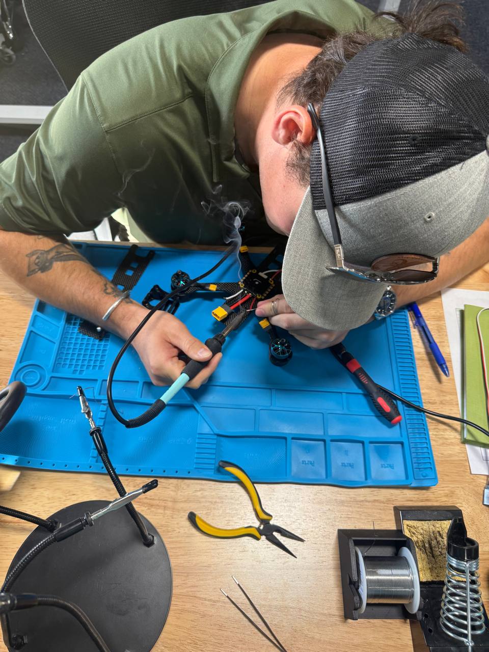 Hands-on hardware assembly and soldering at Ceradon Systems