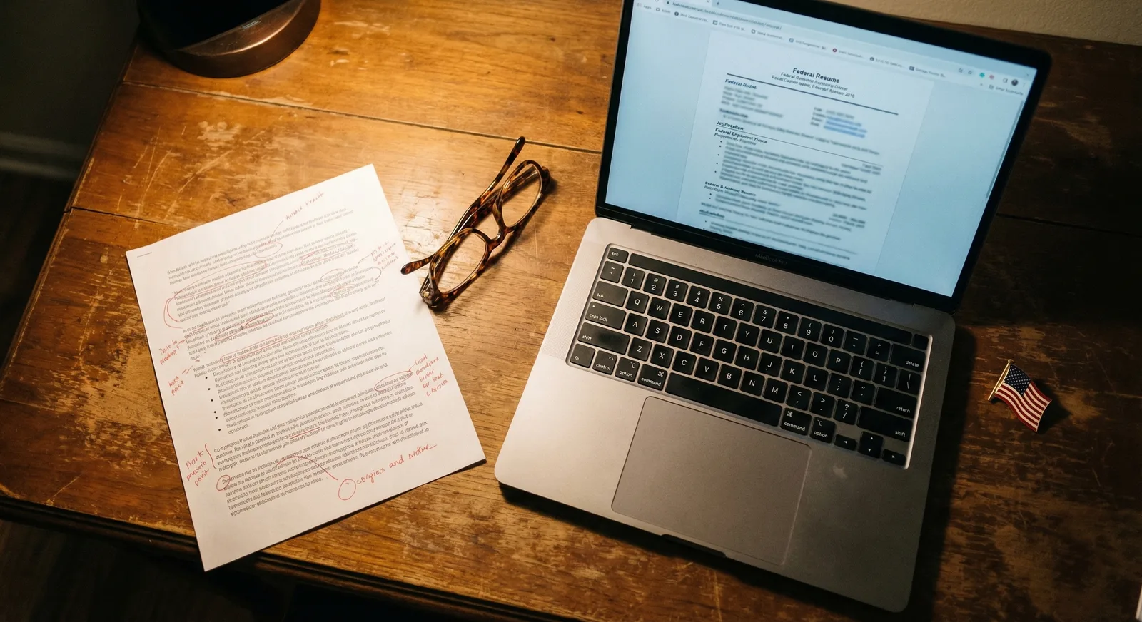 Federal resume conversion process