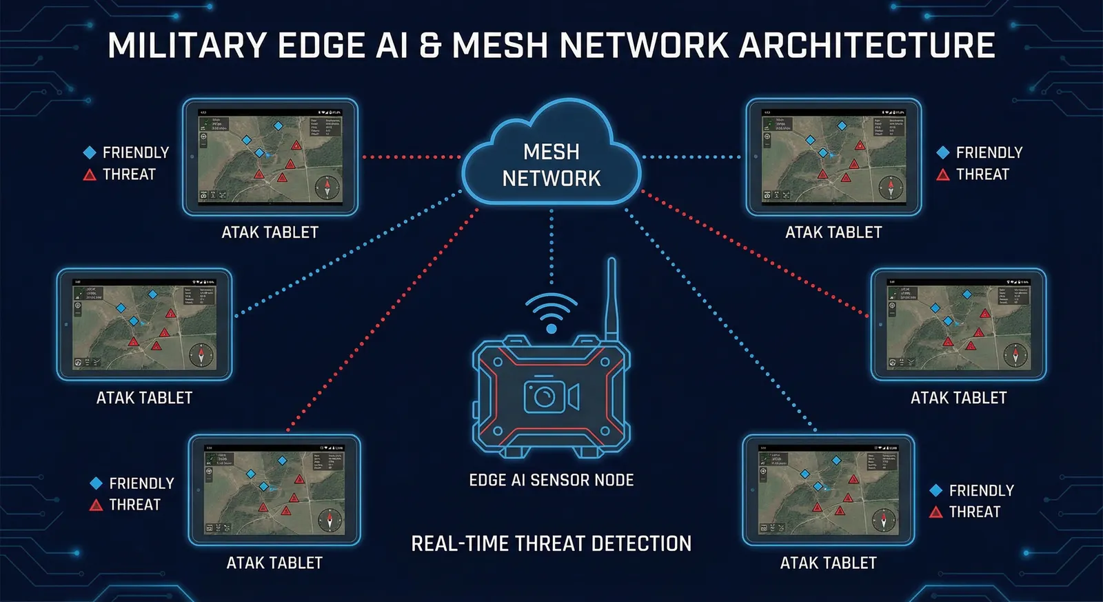 RAPTOR integration with ATAK tablets via mesh network