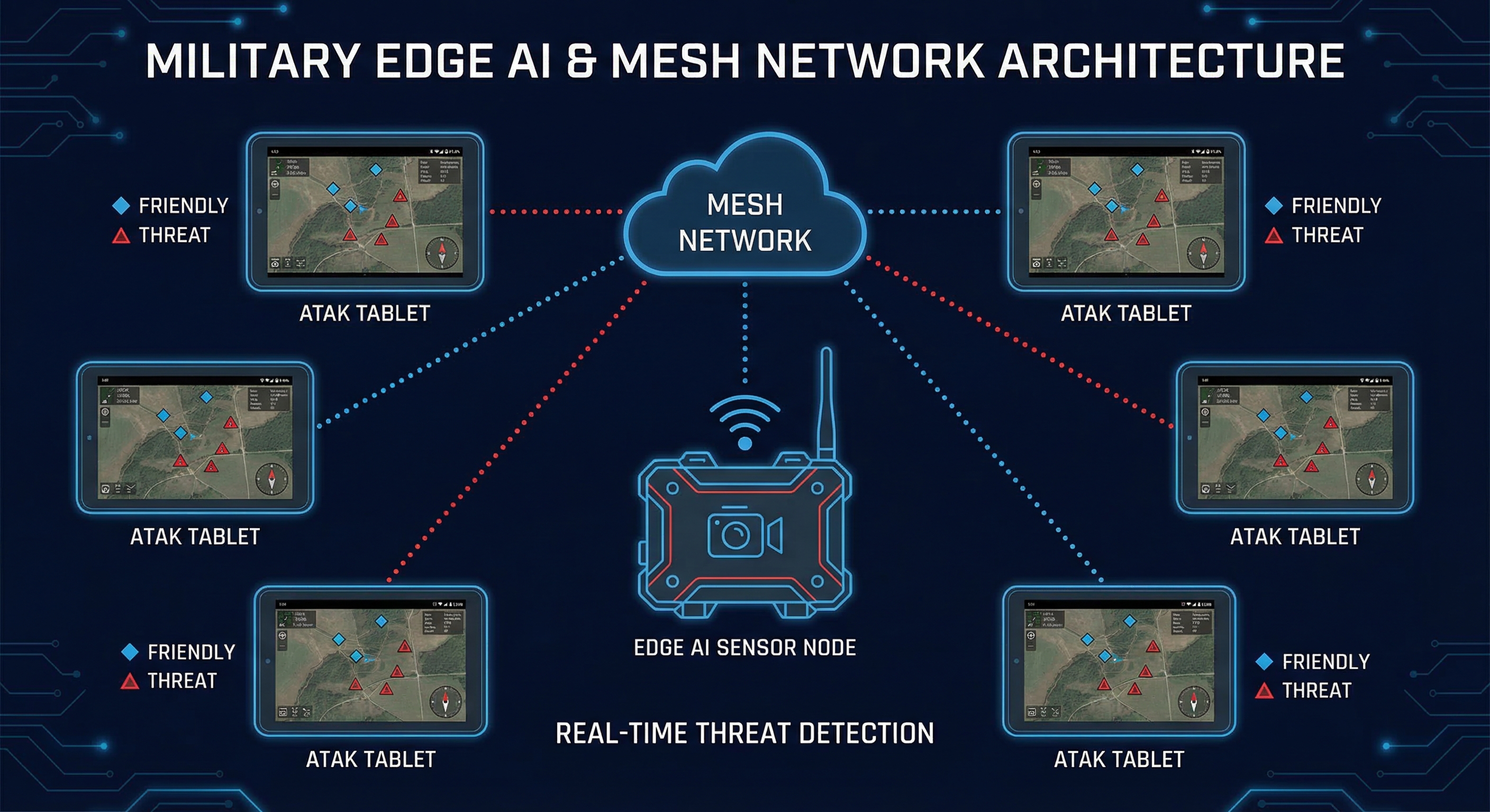 RAPTOR integration with ATAK tablets via mesh network